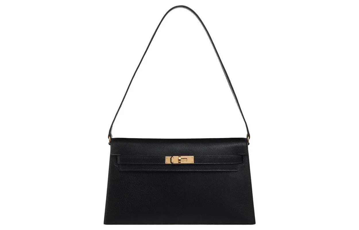 에르메스 켈리 엘란 블랙 골드/실버 (100% HAND MADE)