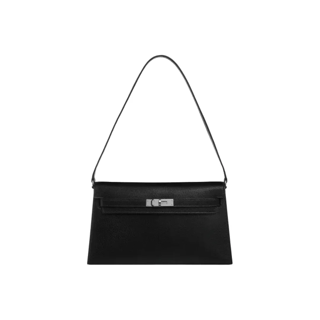 에르메스 켈리 엘란 블랙 골드/실버 (100% HAND MADE)