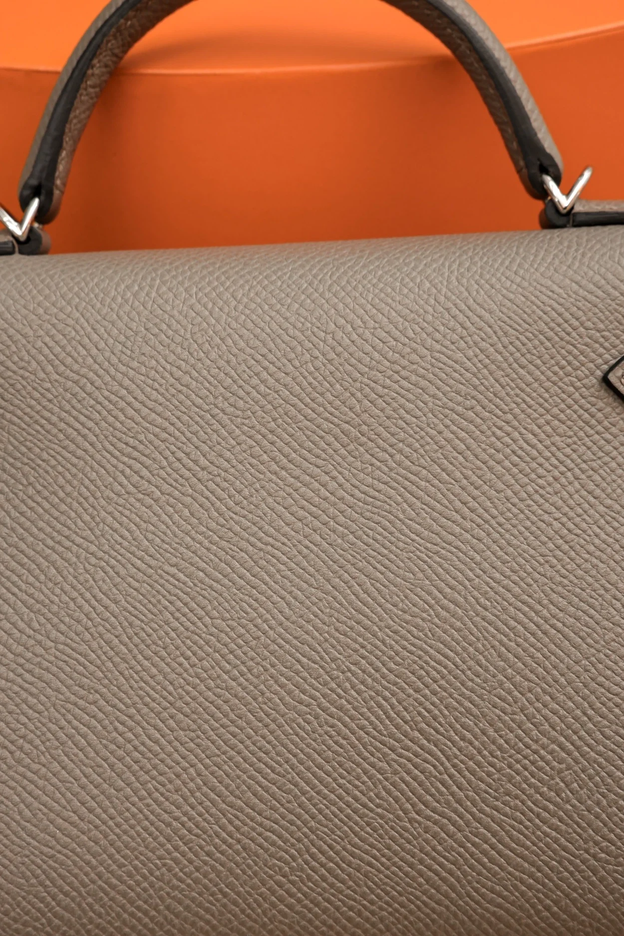 에르메스 미니 켈리 셀리에 그레이 팔라듐 하드웨어 (100% HAND MADE)